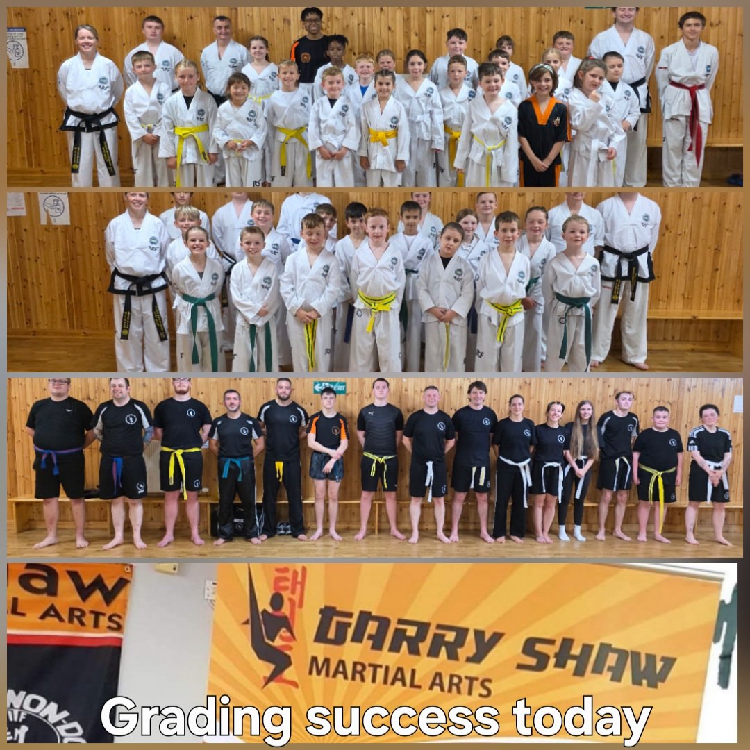 🥋🥊 Taekwon-Do and Korean Kickboxing grading today.

Well done everyone 👏 

Shawmartialarts.co.uk