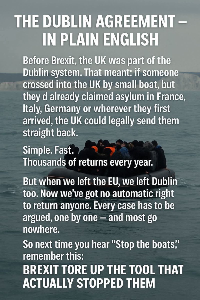 OSCAR the LEAF 🇬🇧 (@earltheleaf) on Twitter photo This is worth sharing for anyone who thinks <a href="/Nigel_Farage/">Nigel Farage MP</a> knows what he’s talking about…
He was, in fact, instrumental in getting Britain into the desperate situation in which we now find ourselves...🤦🏻♂️
#DublinAgreement #BrexitShambles #SmallBoats #Migrants #IllegalImmigration This is worth sharing for anyone who thinks <a href="/Nigel_Farage/">Nigel Farage MP</a> knows what he’s talking about…
He was, in fact, instrumental in getting Britain into the desperate situation in which we now find ourselves...🤦🏻♂️
#DublinAgreement #BrexitShambles #SmallBoats #Migrants #IllegalImmigration