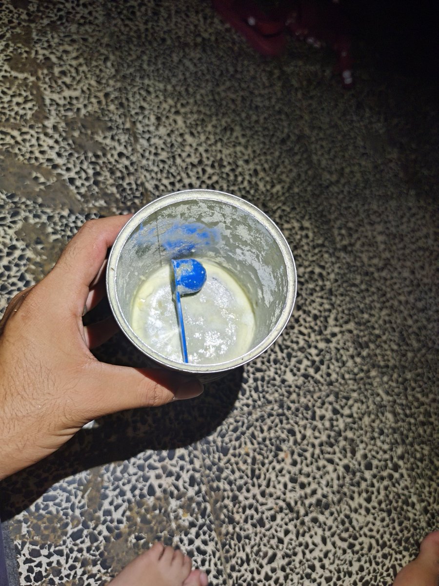My baby "Kiraz" has no milk left…
I went out to the market searching for it, searching for something that could save the life of a little girl who is not yet two years old.

I wandered among the empty shelves, among the weary eyes, among the heavy breaths of people drowning in