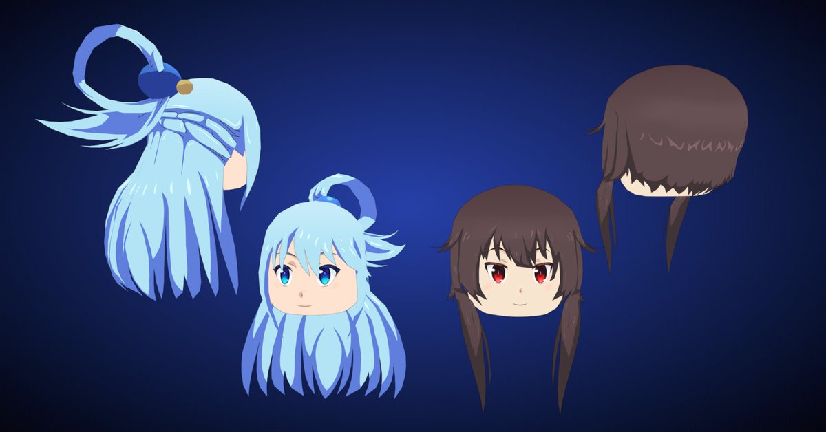 Ota_Dev1's tweet photo. Aqua and Megumin #RobloxDev  #Roblox #RobloxDevs https://t.co/X77Copj0ql