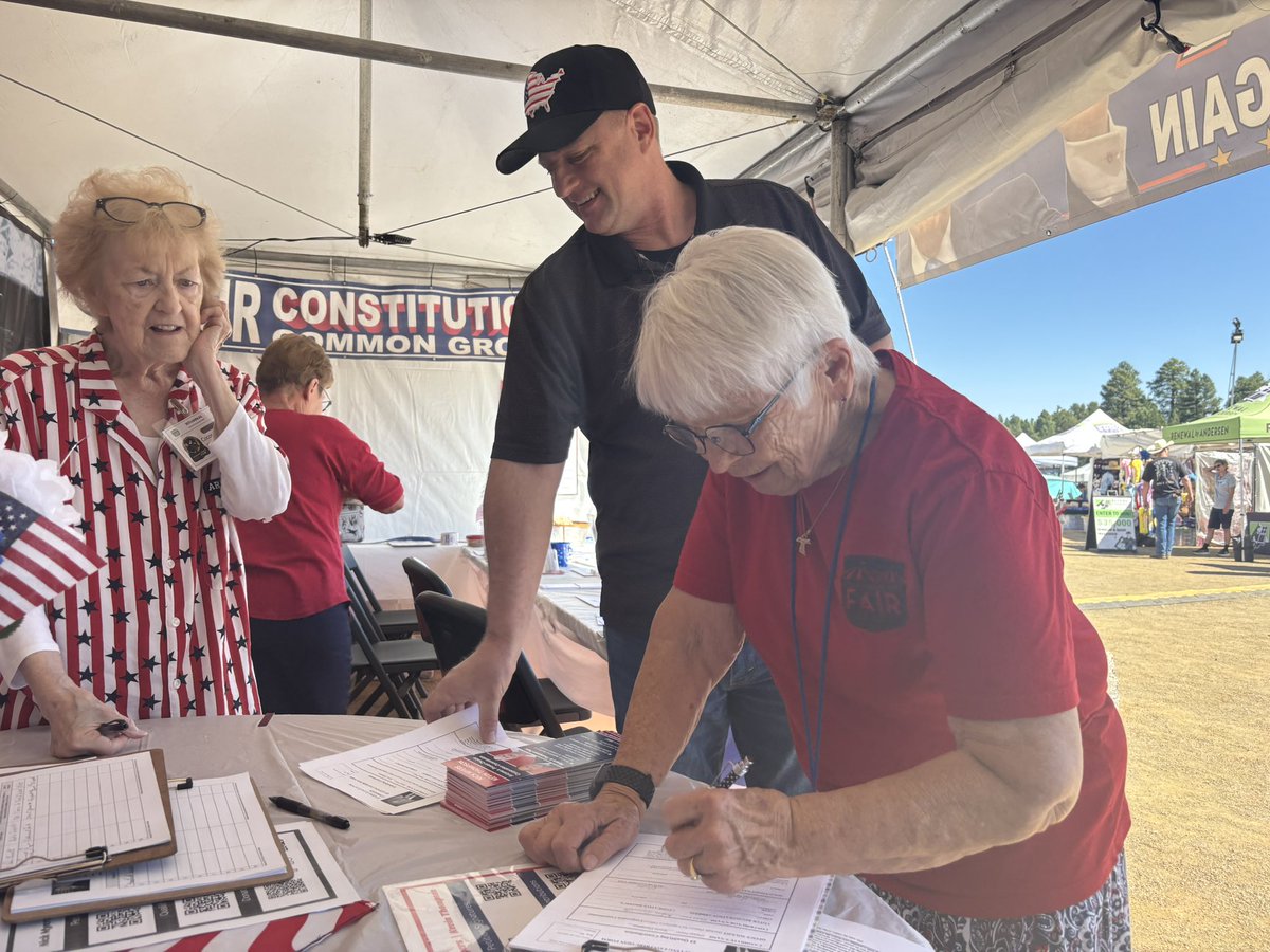 Thank you <a href="/CocoCountyGOP/">Coconino County Republicans</a> for inviting the candidates out to your booth to collect signatures. It was great to see so many friends from our first run. Thank you also to everyone that stopped by to sign petitions to support the <a href="/VoteKThompson/">Kevin Thompson</a> &amp; <a href="/votenickmyers/">Nick Myers - Arizona Corporation Commissioner</a> team!