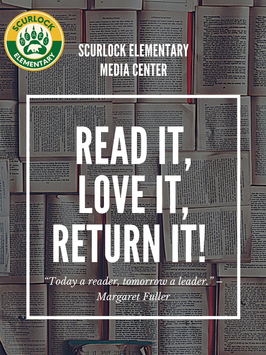 We want to encourage all of our students to get a book. Once you get one, it will lead you to another one!