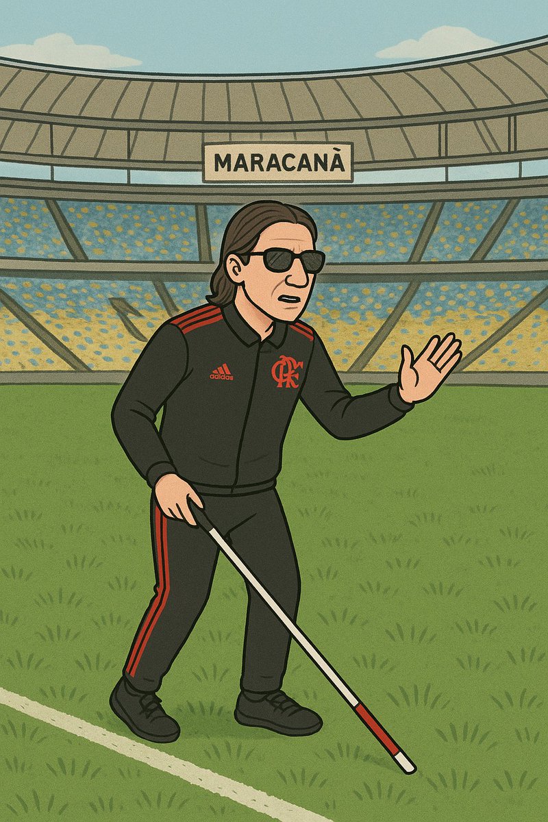 Felipe Luis, fazendo a leitura de jogo com o campo do Maracanã.