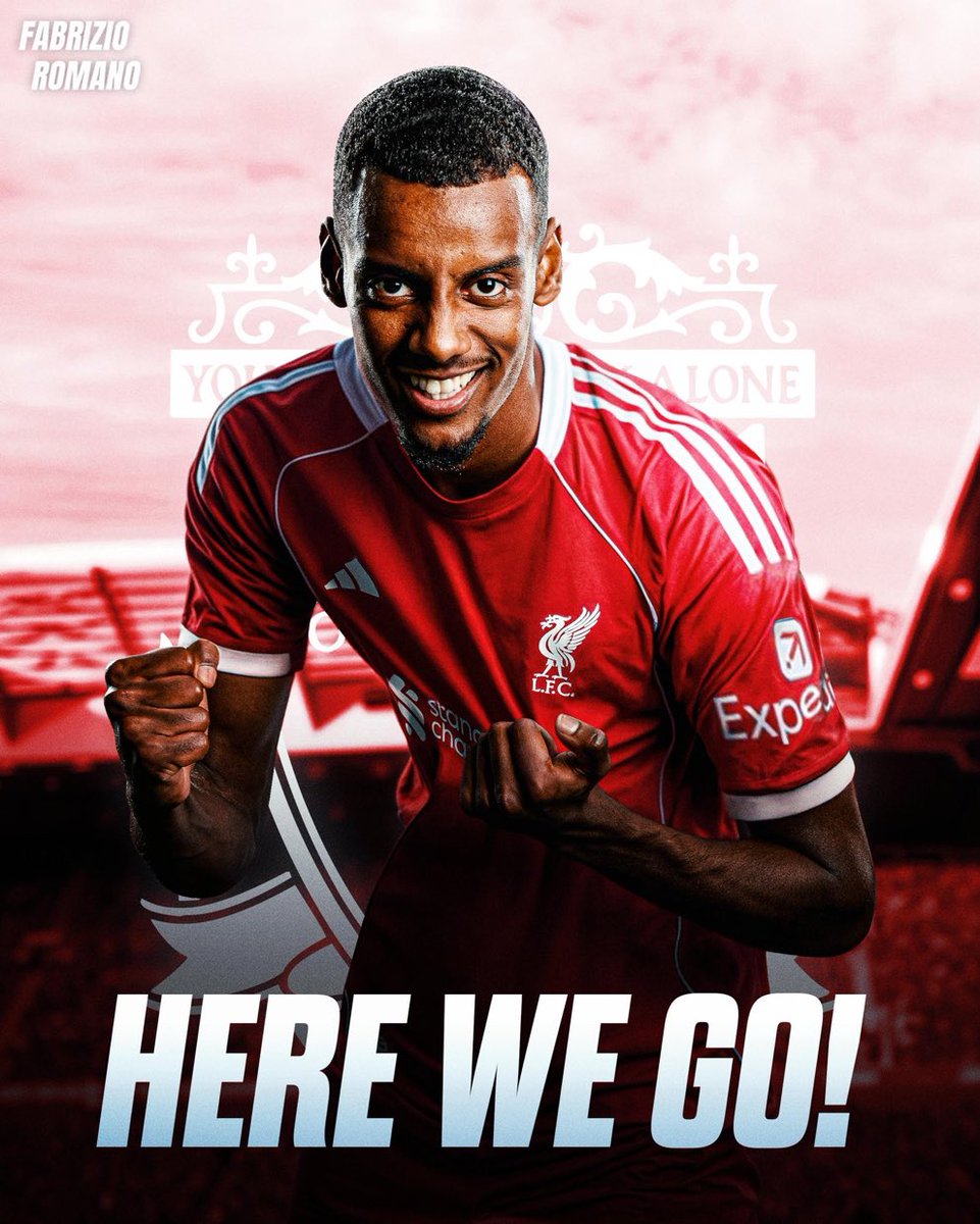 LFCTransferRoom's tweet photo. 🚨🧨 𝗕𝗥𝗘𝗔𝗞𝗜𝗡𝗚 - @FabrizioRomano: Alexander Isak to Liverpool, here we go! Deal agreed now for £130m transfer fee. Record move for Premier League.

Isak, on his way today for medical tests as new Liverpool player after long term deal agreed months ago.

It was always ONLY Liverpool for Isak.