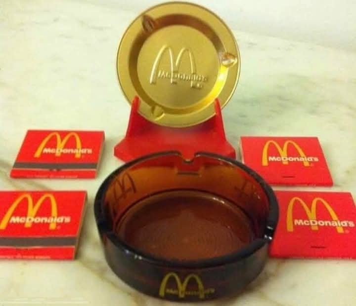 janninereid1's tweet image. Ok, this is strange. 🤔
I don't know if I was too young to remember or what...did people REALLY smoke inside of McDonald's?!  Or is this just something they gave to customers?