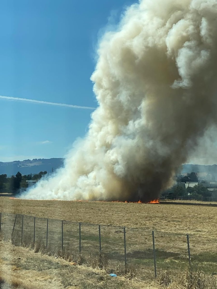 FIRE (VEGETATION): The Fairfield Fire Department is on the scene of a  2-alarm vegetation fire near Highway 12 at Pennsylvania Avenue. Road are  closed in the area.