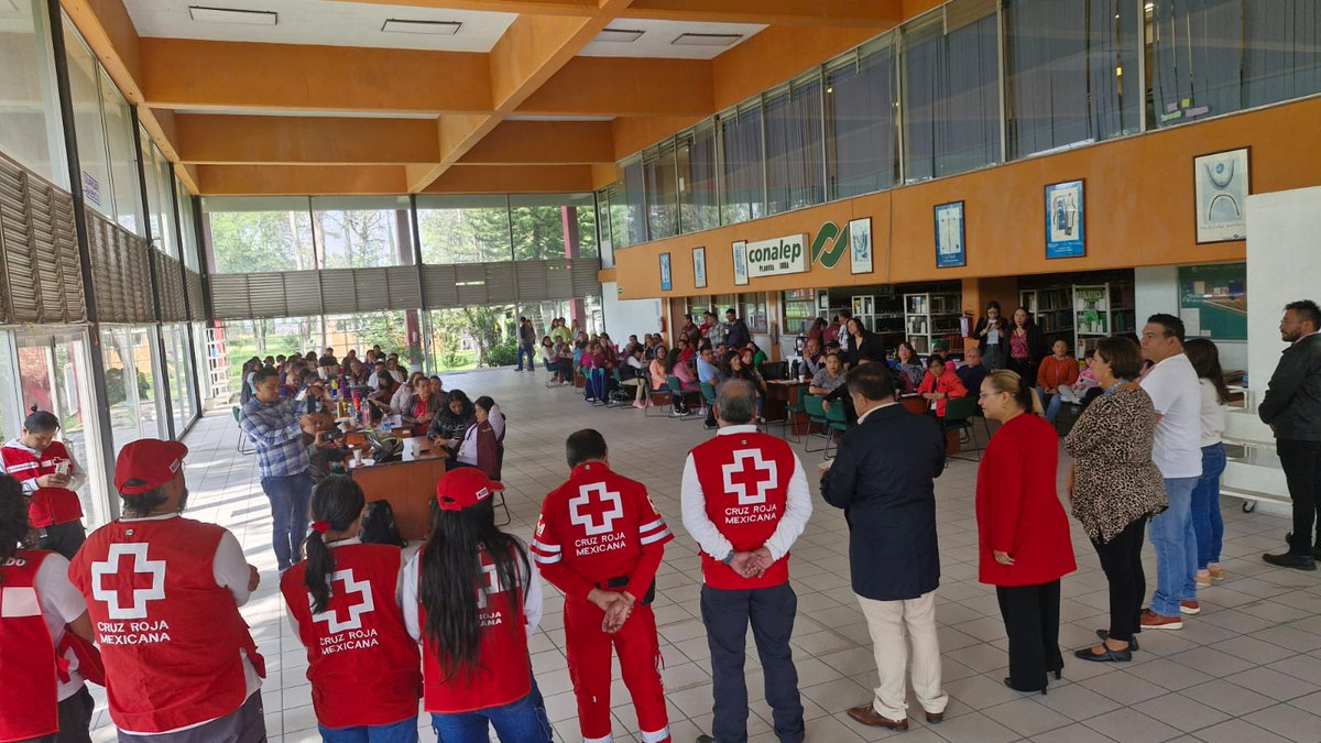 14.08.2025  Se inician cursos de Primeros Auxilios para maestros del colegio Conalep, los días 14,15,19,21,22 beneficiando a 365 maestros de la Institución. <a href="/IFRC_es/">IFRC Americas</a>  <a href="/CICR_DRMX/">CICR México y América Central</a>