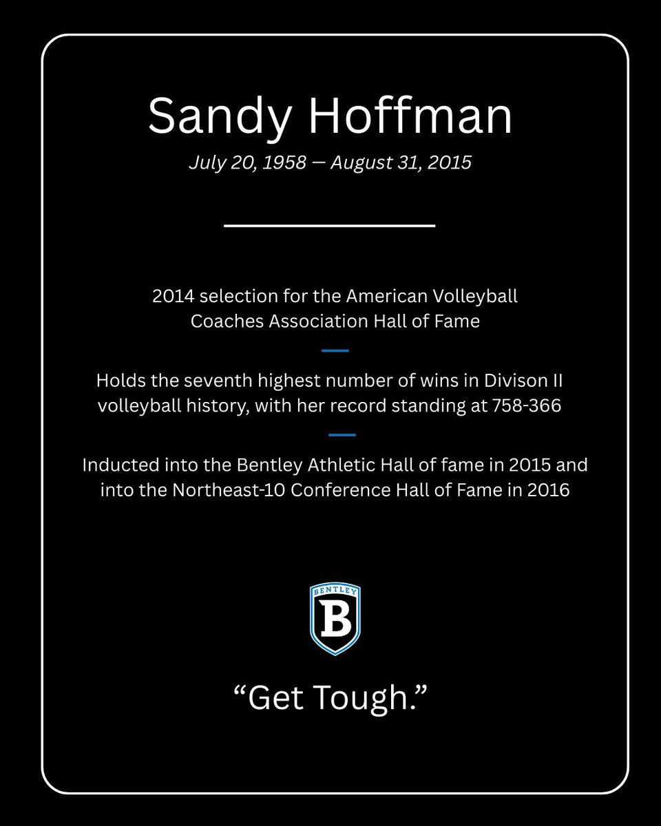 Today we honor the legacy of Coach Sandy Hoffman, 10 years later. 💙🏐