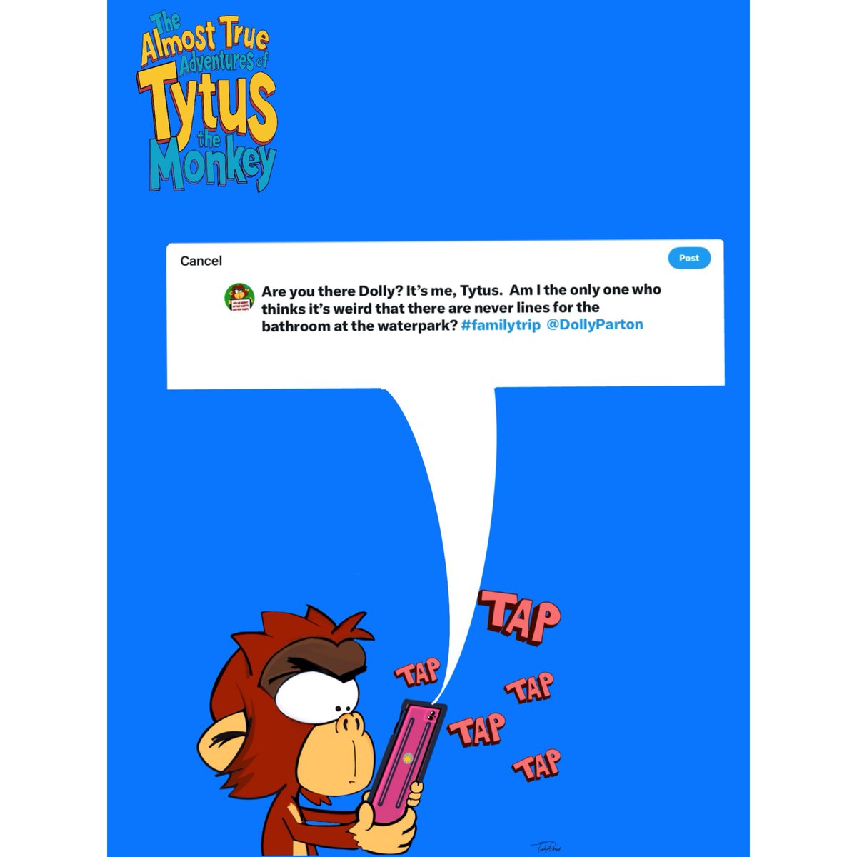 jedipadmaster's tweet image. Tytus = the monkey who tweets what we’re all secretly thinking. 🐒📱 #CartoonOfTheDay #RelatableHumor @TytusTheMonkey