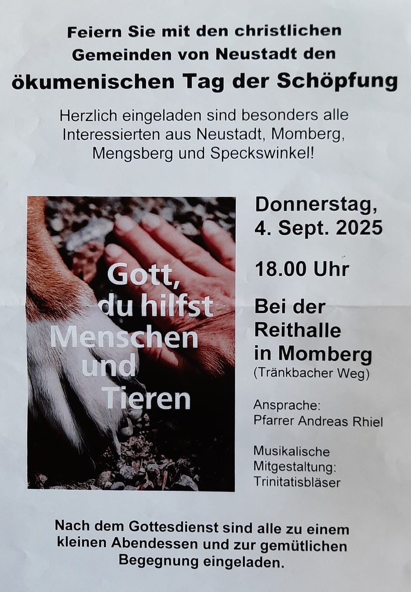 Zentraler Gottesdienst für unseren Kooperationsraum ⁦<a href="/Schwalmtouristi/">Schwalm Touristik</a>⁩ ⁦<a href="/EKD/">Evangelische Kirche</a>⁩ ⁦@nw_klimagerecht⁩ ⁦⁦<a href="/365xDO/">oekonetzwerk DO</a>⁩ ⁦<a href="/wccpilgrimage/">Pilgrimage of Justice and Peace (WCC)</a>⁩