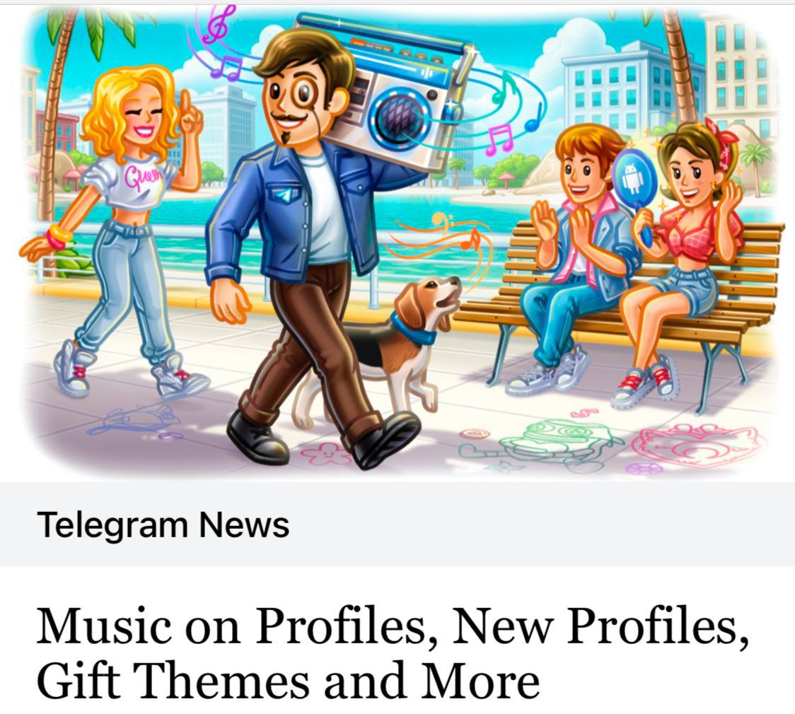 CRYPTO_HOLE1402's tweet image. 🚨 Exciting update on Telegram! 🎶 You can now add music to your profile and send gifts in chats with a cool background. Check it out and enhance your chatting experience! 🎁✨ #TelegramUpdate #TON