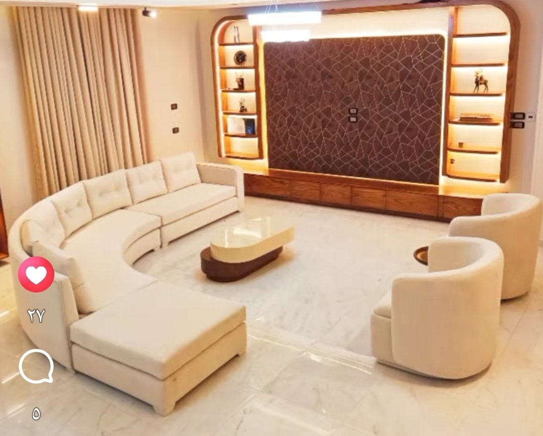 يوجد تصميم كل أشكال الانتريه الركنة والصالون