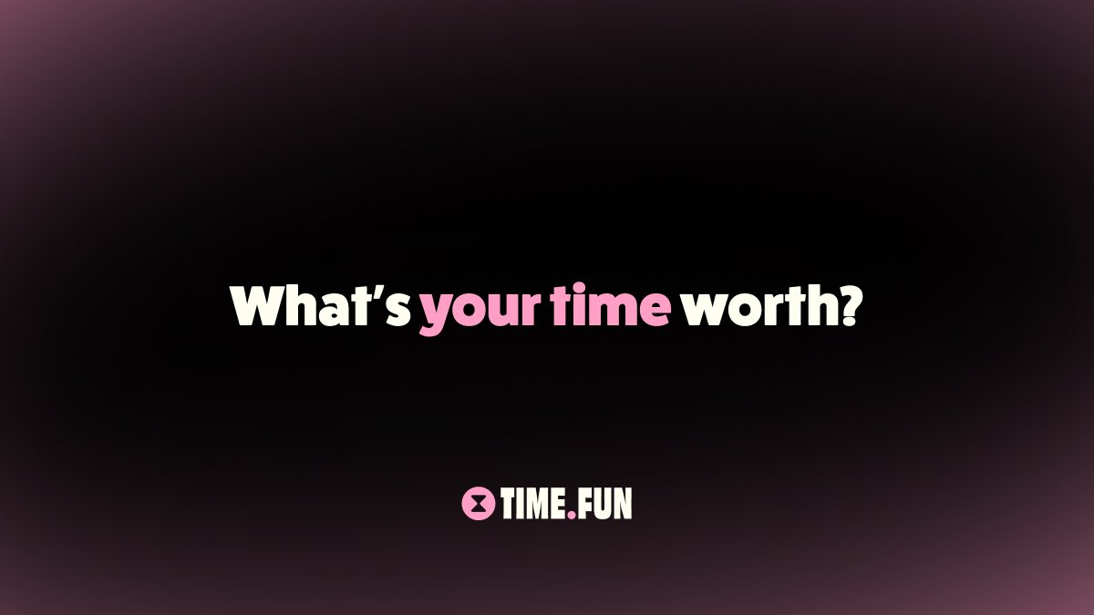 あなたの時間の価値は？ TIME.FUN プロモーション画像