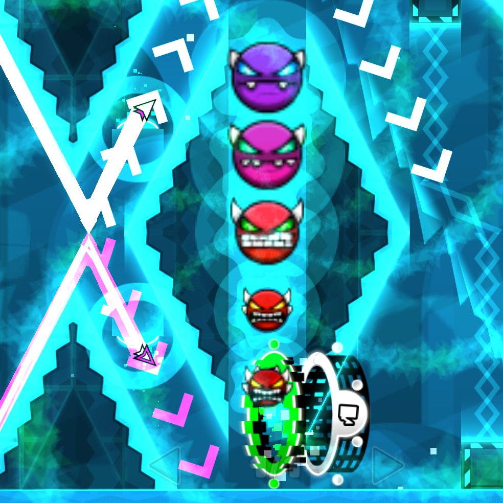 BRUH I JUST REALIZED I COULD PUT ALL THE DEMON DIFFICULTIES ORDERED IN MY LEVEL