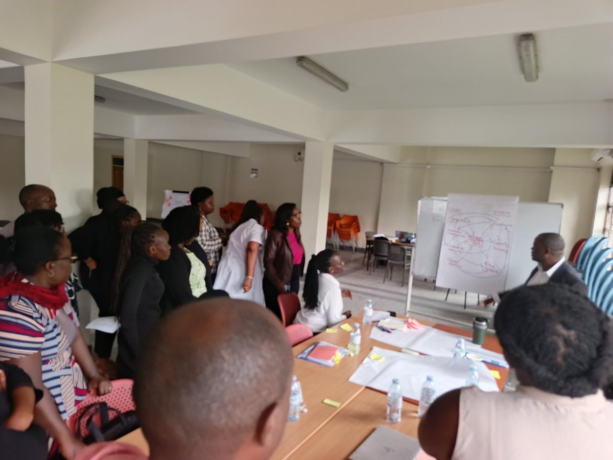assennyonjo's tweet photo. @MakSPH @Makerere @NPA_UG @MinofHealthUG @OPMUganda It was such a fruitful engagement @CiremHub to get practical working with systems mapping and drawing causal loop diagrams. Drawing on broad definition of health impacts of climate change, the # climate-smart #healthworkforce requires #multisectoral action. https://t.co/Xa5mbB5pEC