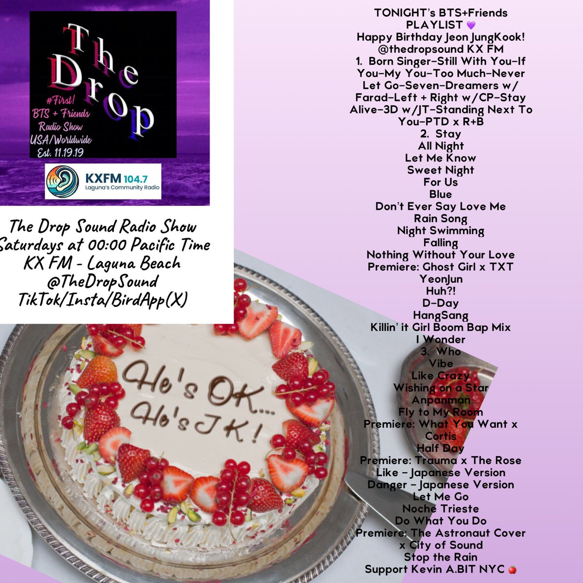 <a href="/bts_bighit/">BTS_official</a> We 💜 U!
(Our most recent playlist) ☮️JKDay25☮️