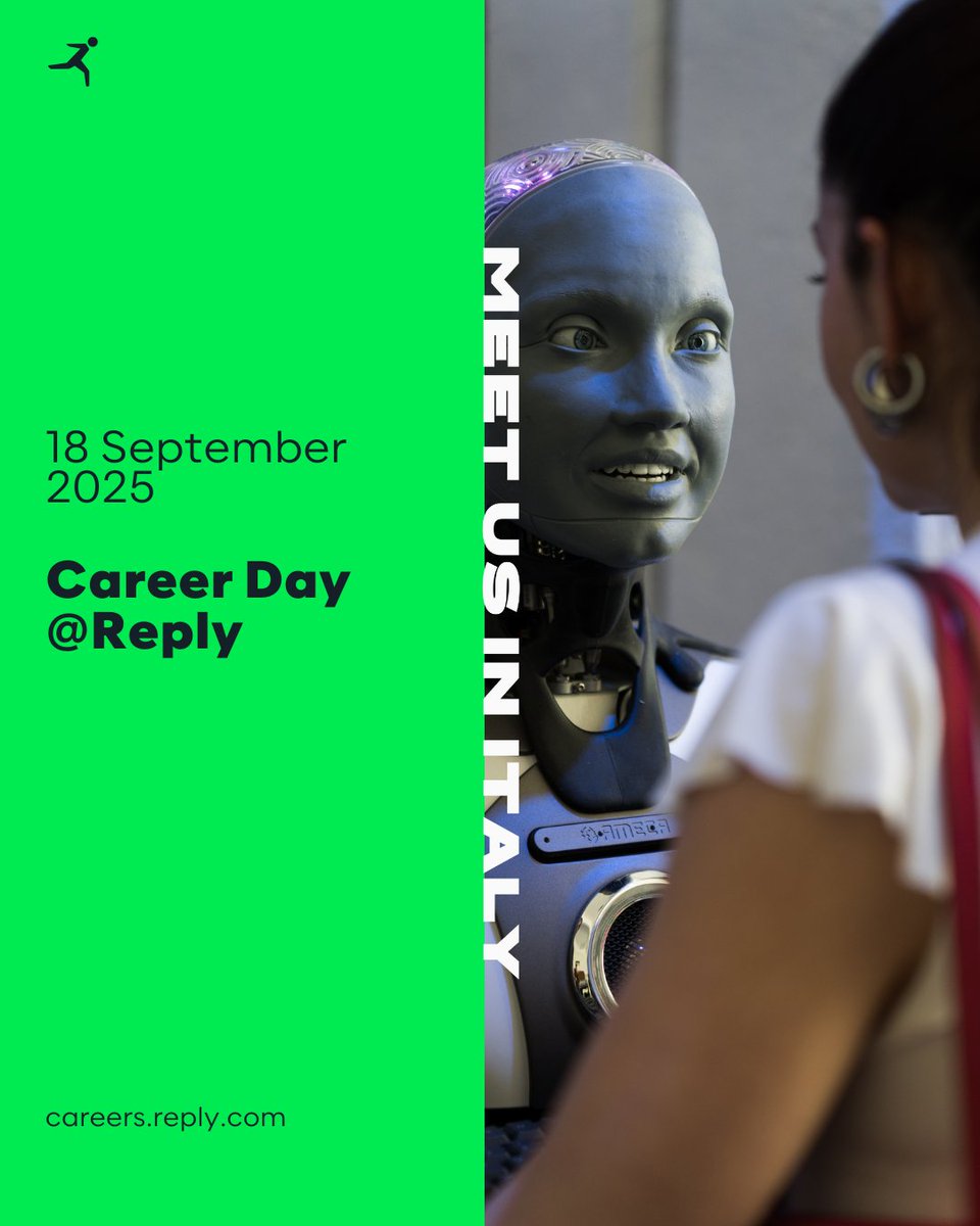 Have you graduated (or you are about to graduate) in a #STEM programme? 🎓
Are you passionate about innovative technologies?
 
Then join our second virtual #CareerDay of the year on 18th September! 🚀
 
You will have the opportunity to discover the #LifeAtReply, get to know the