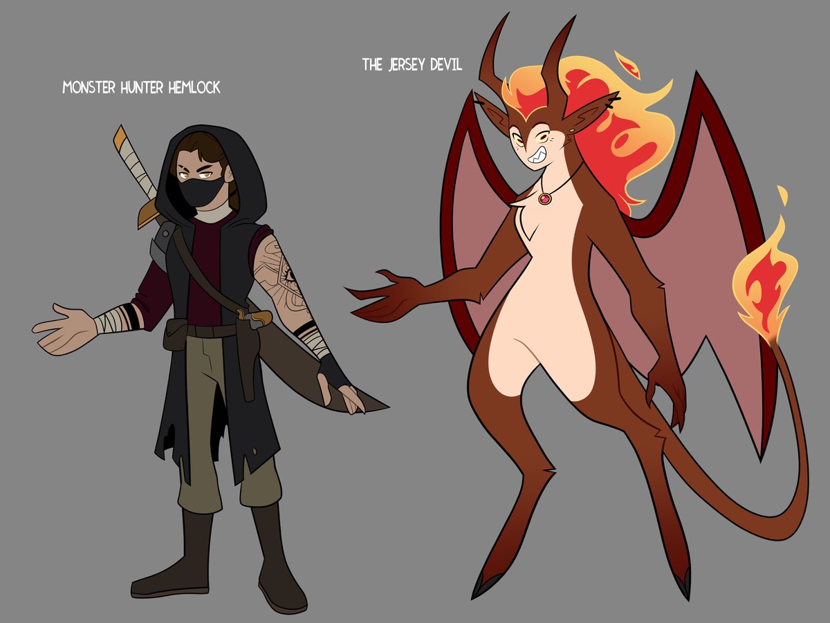 So in my free time I’ve been farting around w a little concept and some new OCs. Still in the works