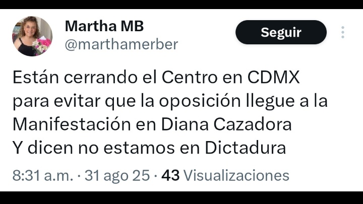 Cuál oposición <a href="/marthamerber/">Martha MB</a> 
Organicenla para que llegue a las urnas. 
Ese apoyo no se ve.