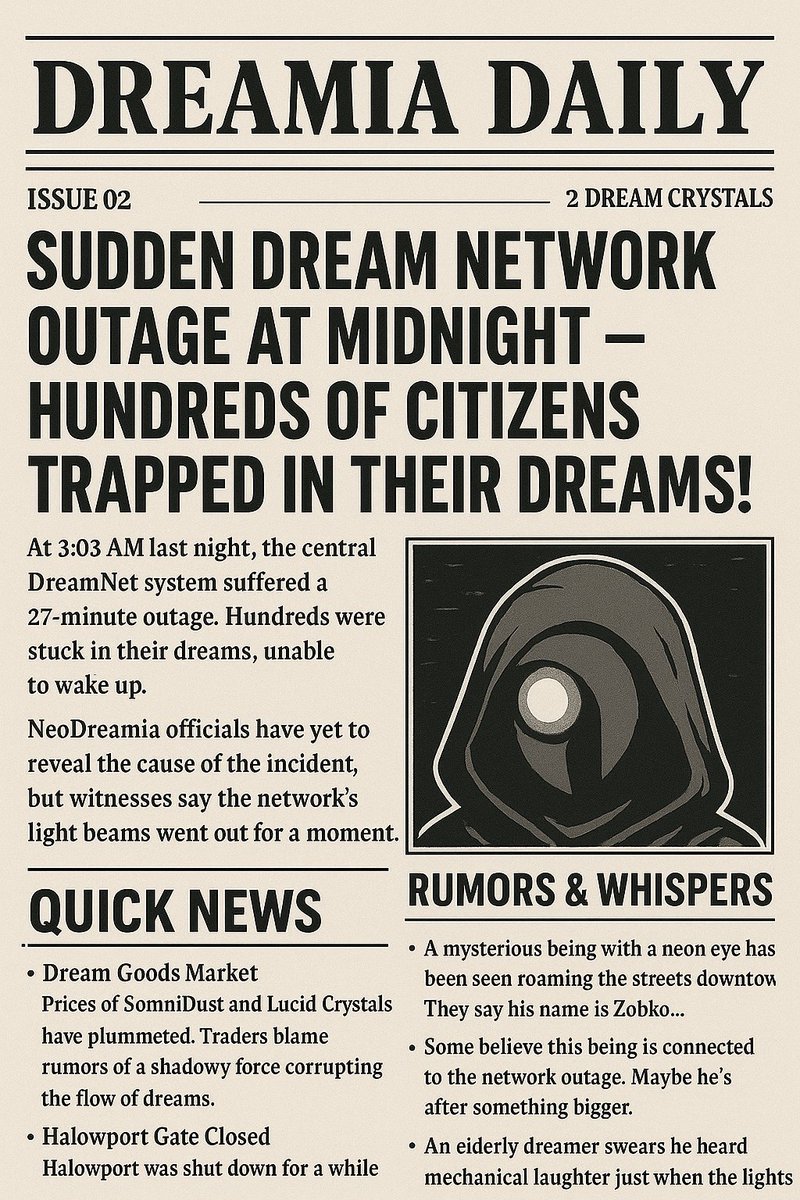 The NeoDreamia whispers... 🌌

A sleeper awakens.
Zobko is coming. 💤⚡

#ZobkoVerse #NFTCommunity #NFTs #NFTdrops #Web3 #Web3Future