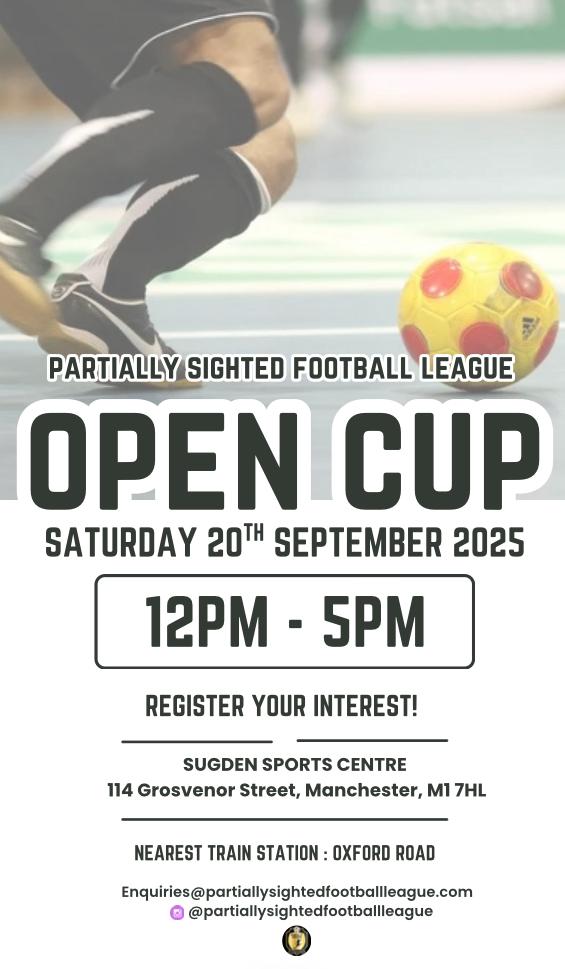 Partially Sighted Football League tweet media