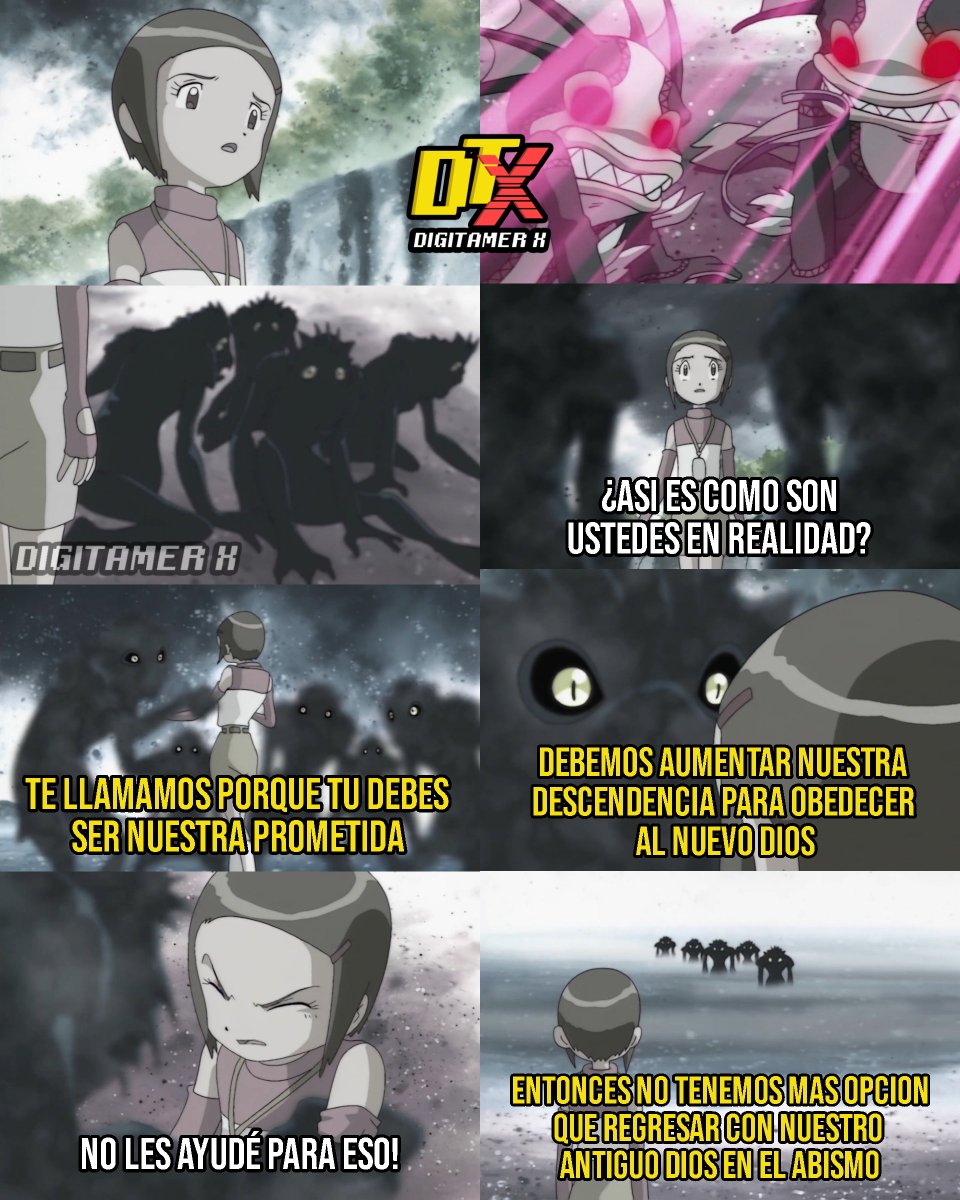 DigitamerX's tweet image. 😰 Hikari en el Mar Oscuro de Digimon Adventure 02

🌐 Los seres habitantes del Mar Oscuro tienen una gran inspiración a las obras de H. P. Lovecraft y que gracias a Konaka tuvimos la oportunidad de conocer un poco de esta dimensión.

#Digimon #HorrorCosmico #DigimonAdventure02