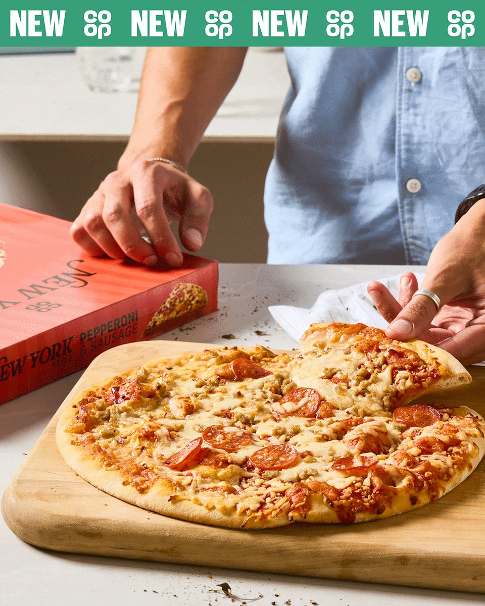 Nick Speight (@nickspeight) on Twitter photo NEW YORK STYLE PIZZA 😍 🍕 Don't miss this delicious NY style Sausage & Pepperoni pizza for your next night in. Available in your local <a href="/coopuk/">Co-op</a> 😋 shop.coop.co.uk/?utm_source=So… NEW YORK STYLE PIZZA 😍 🍕 Don't miss this delicious NY style Sausage & Pepperoni pizza for your next night in. Available in your local <a href="/coopuk/">Co-op</a> 😋 shop.coop.co.uk/?utm_source=So…