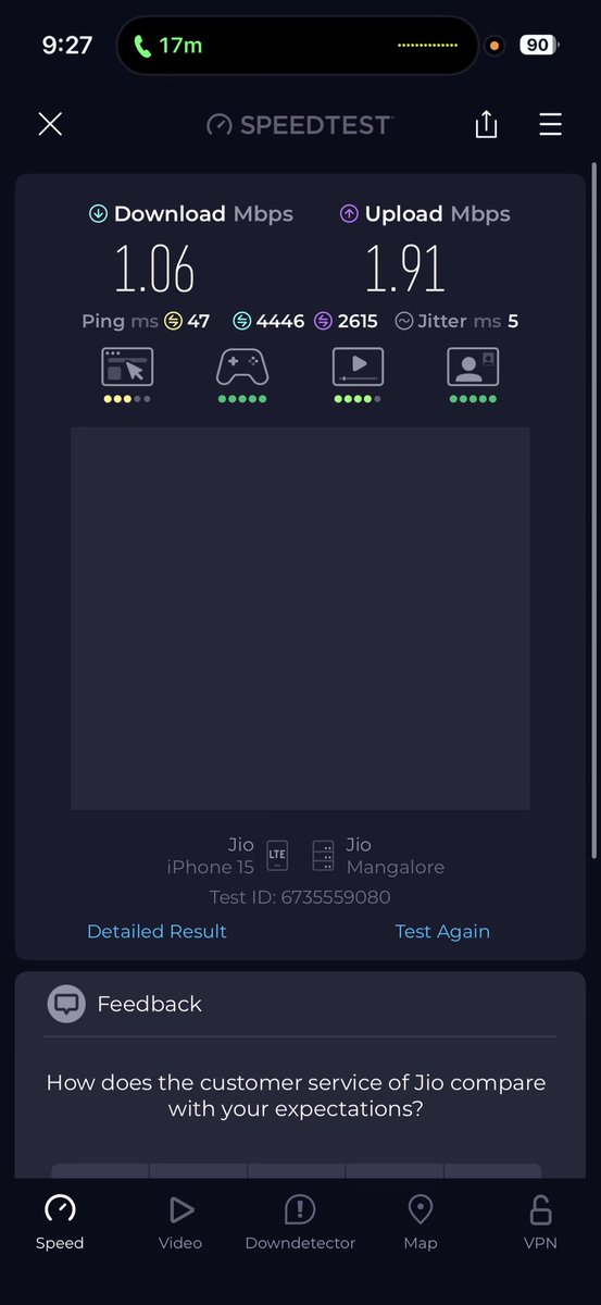 TilakChinnu's tweet photo. Hey @JioCare 

6 months of poor 4G/5G speeds with @JioCare, countless complaints, and still no resolution. Just excuses. Attaching screenshots — this is not the service we paid for. #JioNetwork #Disappointed https://t.co/XqSAIm9RQr