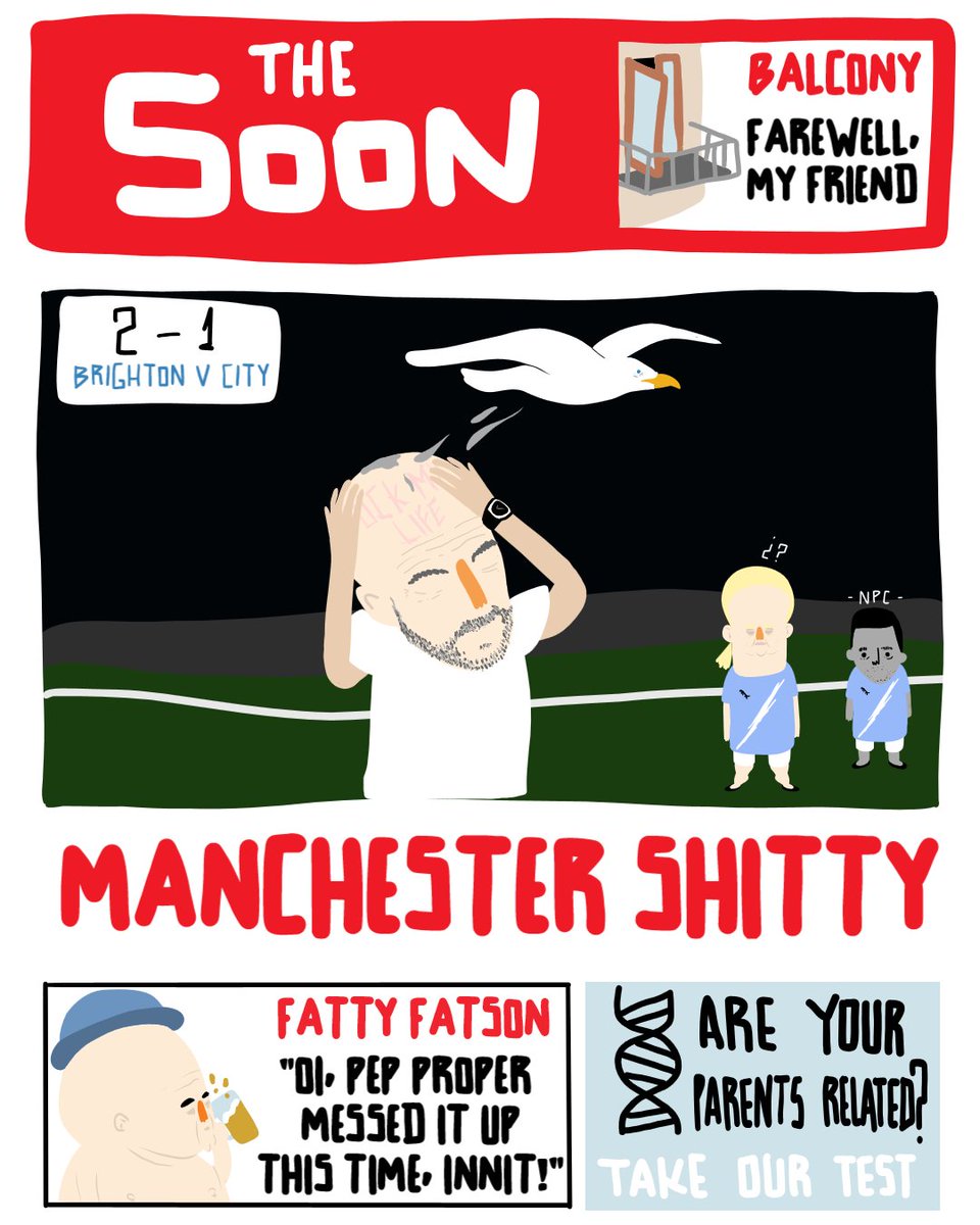 📰🗞️

El tabloide inglés The Soon nos trae el resumen de la aventura de Pep Guardiola por la pérfida Albión.