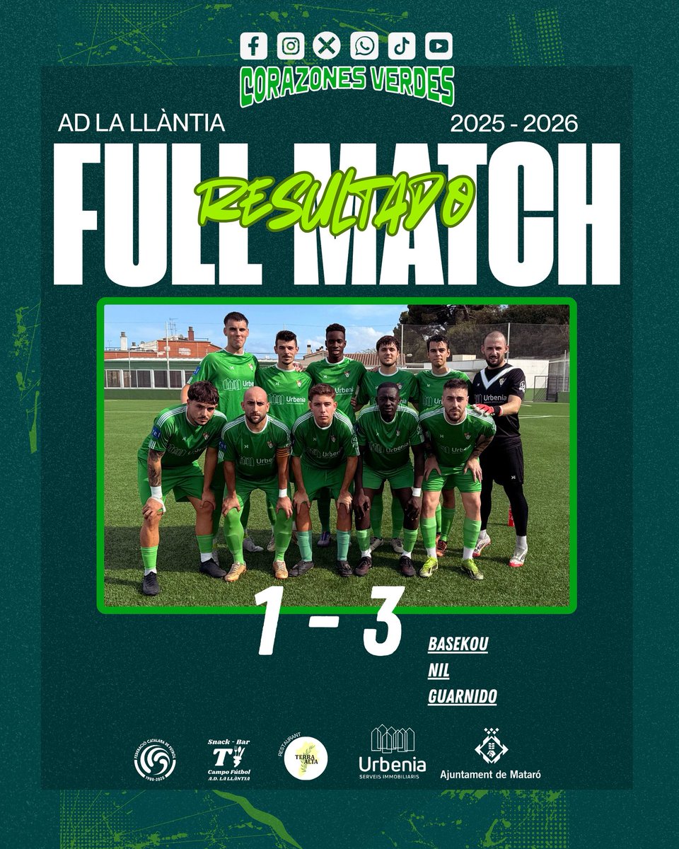 💚
𝗣𝗥𝗜𝗠𝗘𝗥 𝗘𝗤𝗨𝗜𝗣𝗢

Resultado: 1-3
Crónica del mister @manel_mpr :
🎙️”Partido, donde el calor y la carga de la semana, nos has servido para buscar sensaciones de cara a llegar en las mejores condiciones posibles a la primera jornada. Mucho que trabajar aún.”