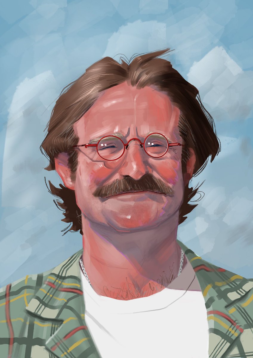 I  miss this guy.
#robinwilliams #painting #study #animator