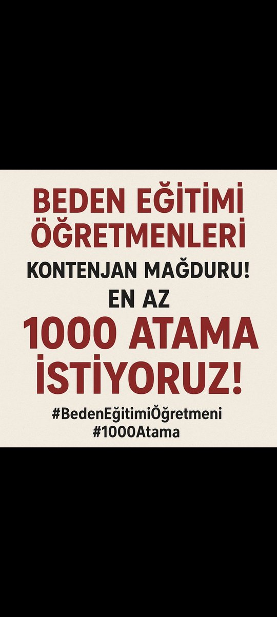 UmutKocdar's tweet photo. #BedenEğitimi1000Kontenjan https://t.co/yIcBWREg1b