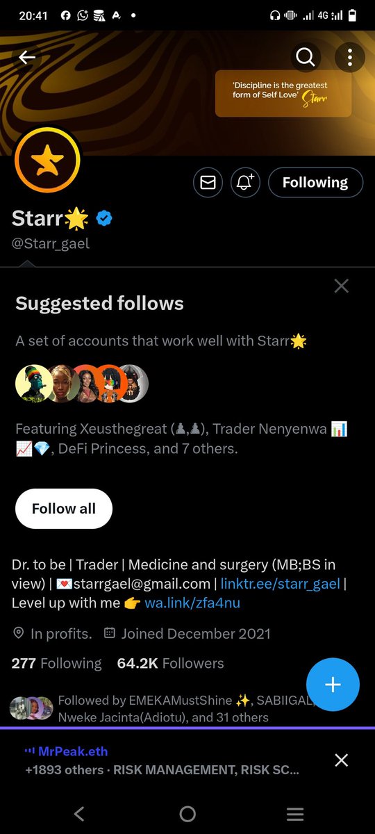 gideon_ugbaga's tweet photo. @MrPeakFX @Kecyy @midrizzy1 @Starr_gael @HORCSTUDIIO @HFM_Nigeria @Traderflow_app https://t.co/b8mQAylLGG