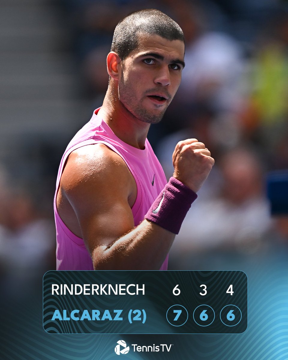 Tennis TV (@tennistv) on Twitter photo LOCKED. IN. ๐
<a href="/carlosalcaraz/">Carlos Alcaraz</a> is into a fourth #USOpen Quarter-Final - without dropping a set! LOCKED. IN. ๐
<a href="/carlosalcaraz/">Carlos Alcaraz</a> is into a fourth #USOpen Quarter-Final - without dropping a set!