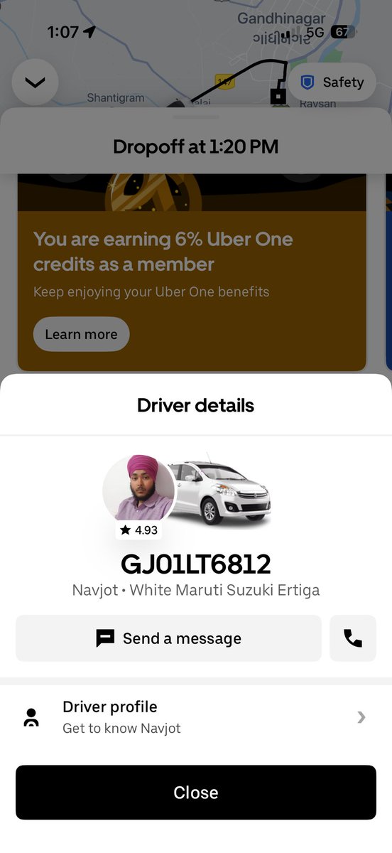 CyFense's tweet photo. @HMOIndia @sanghaviharsh @Uber_India I would like to report a Khalistani Uber driver operating in A’bad. He was constantly blasting anti-India music during my trip. The driving was very rash, which I reported, but I cannot keep his Khalistani love to myself anymore. Felt unsafe https://t.co/EMlj38tno1