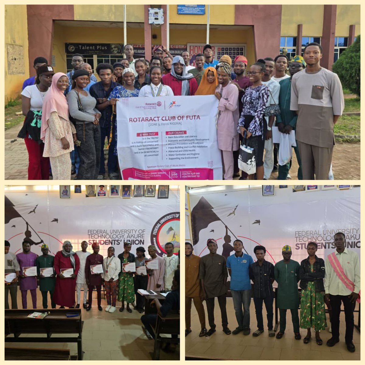 RotaractFuta's tweet photo. *Rotaract Club of FUTA Concludes Session with Resounding Success*

The Rotaract Club of Federal University of Technology, Akure (FUTA) held her last fellowship of the session on 31st August 2025, bringing together members and guests for an unforgettable evening of fun, learning, https://t.co/SiYPky6F5l