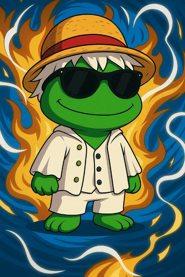 Dripped out in Luffy vibes 🏴‍☠️🔥 The Ribberhood keeps getting stronger — power, style &amp; community in one leap 🐸✨ #CROAKY #NFT #Web3Community 
COMING SOON !!!