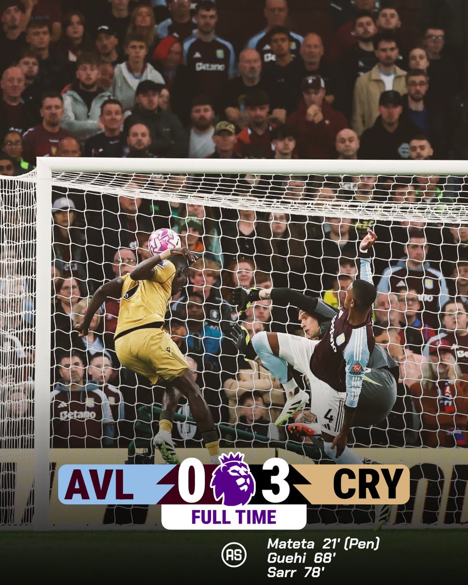 Aston Villa 0-3 Crystal Palace

Palace continue their fantastic start to the season with a win at Villa Park #AVLCRY