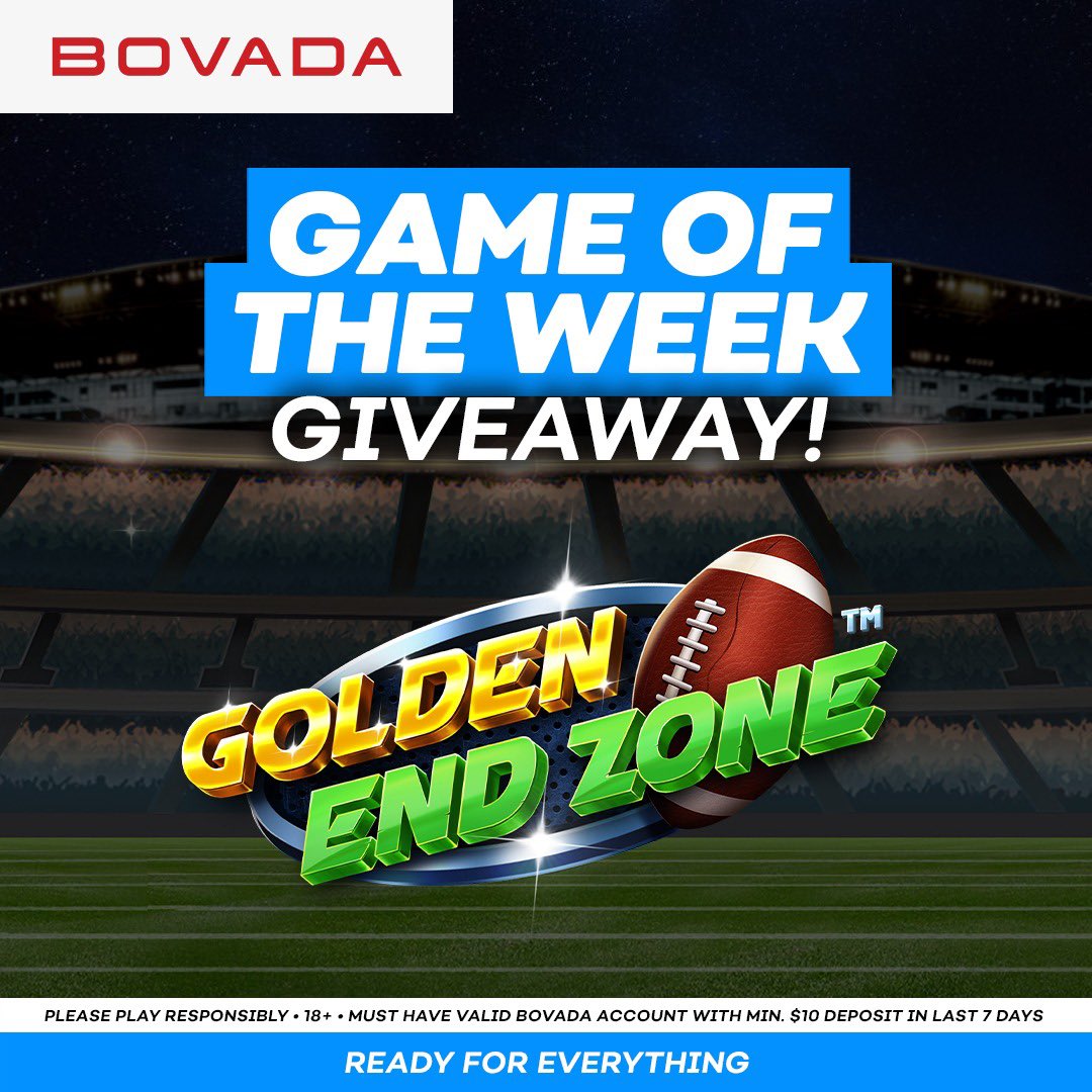 Bovada_Casino's tweet image. 🎰 GAME OF THE WEEK GIVEAWAY 🎰

We’ve got five $20 crypto bonuses up for grabs to celebrate our Game Of The Week!

- ❤️ + 🔁 + Follow @Bovada_Casino 
- Drop a 🏈 in the comments

Five random winners will be selected and posted tomorrow at 4PM!

Terms: bit.ly/3YpL9SK
