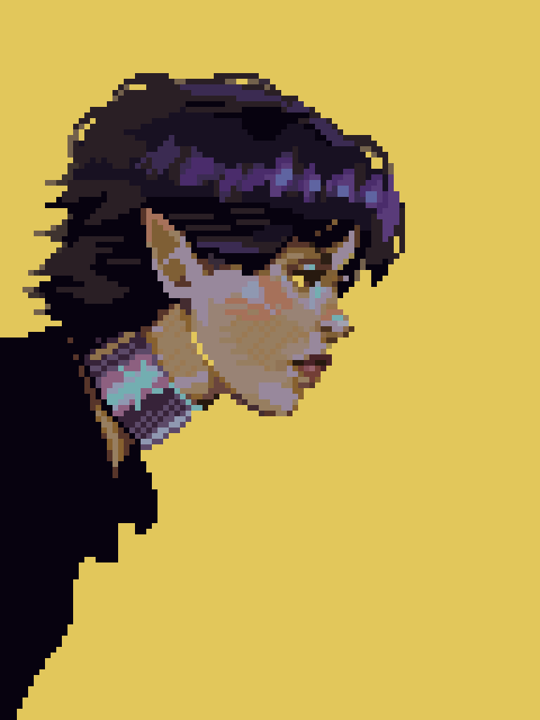 new colors 
portrait study
#pixelart #ドット絵
