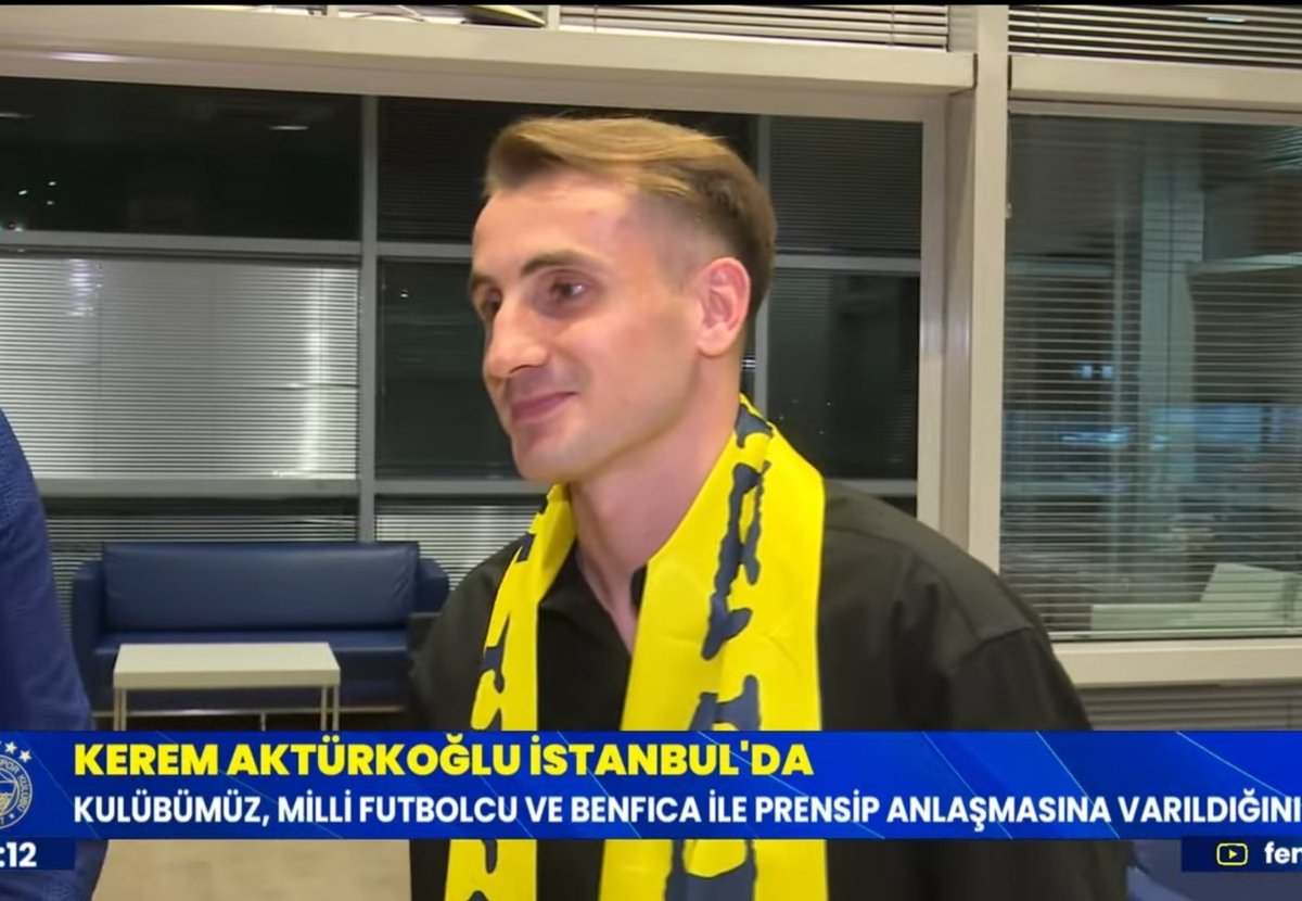#SONDAKİKA | Kerem Aktürkoğlu: "Türkiye'nin en büyük kulübü Fenerbahçe'ye geldiğim için çok mutluyum."