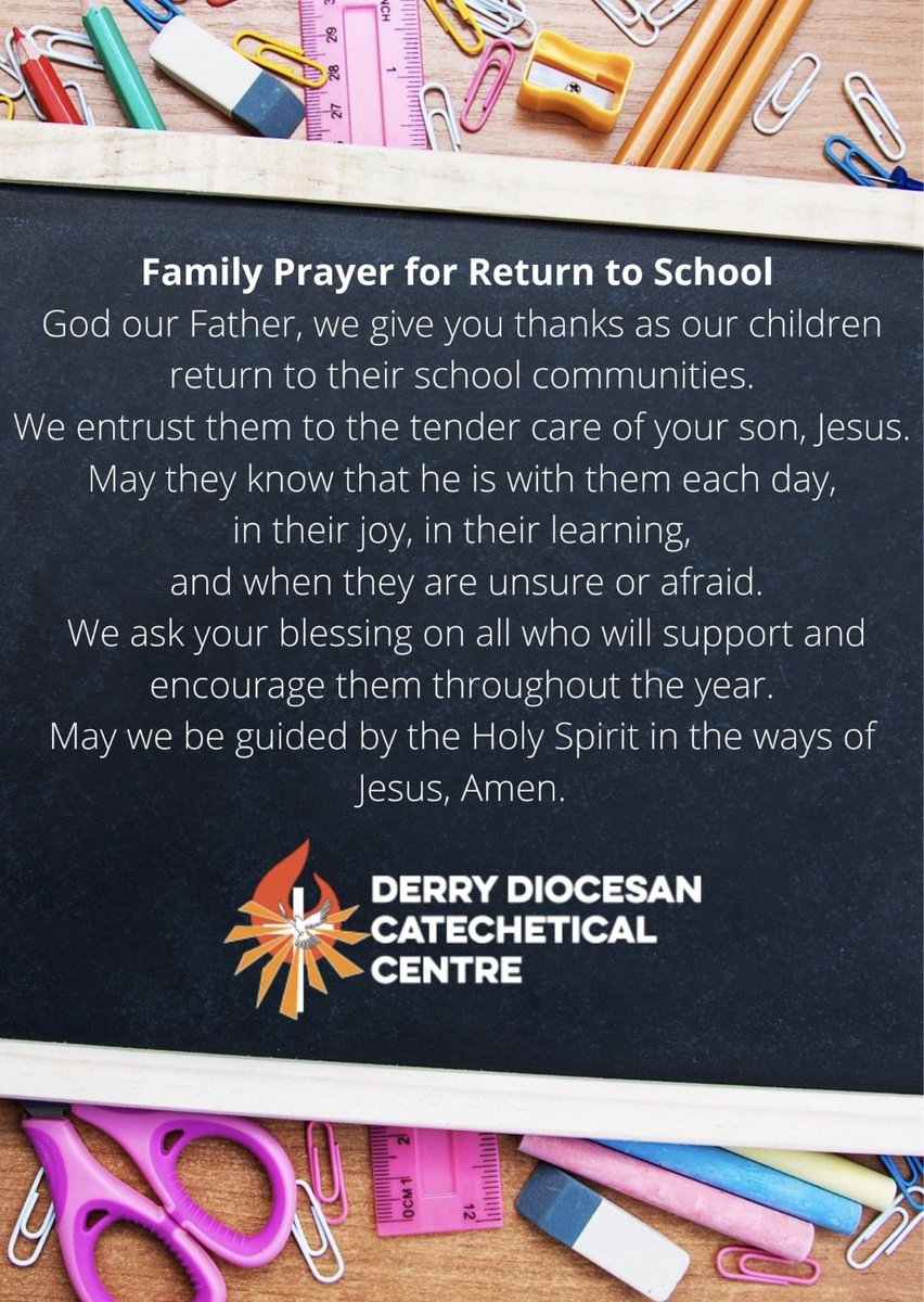 Family Prayer for Return to School