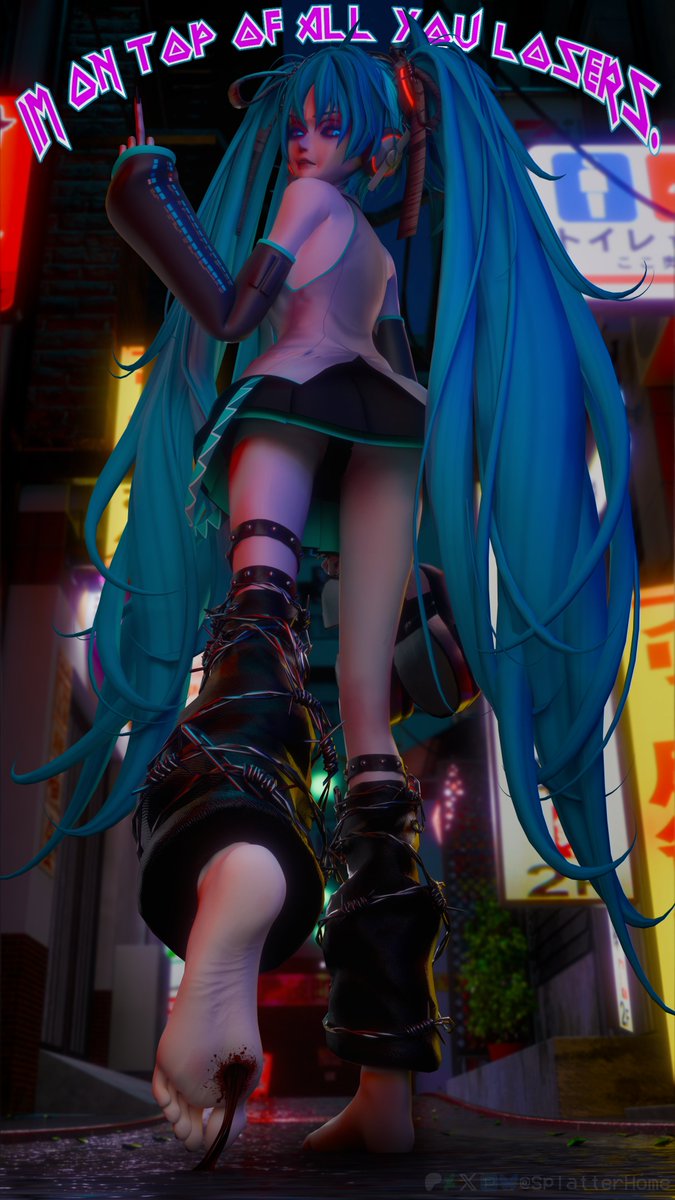 **CW** Blood/Violence

Mean Miku Birthday!!!

#Sizetwitter #giantess #gts #巨大娘 #feet #サイズフェチ #初音ミク誕生祭2025 #HatsuneMiku #初音ミク