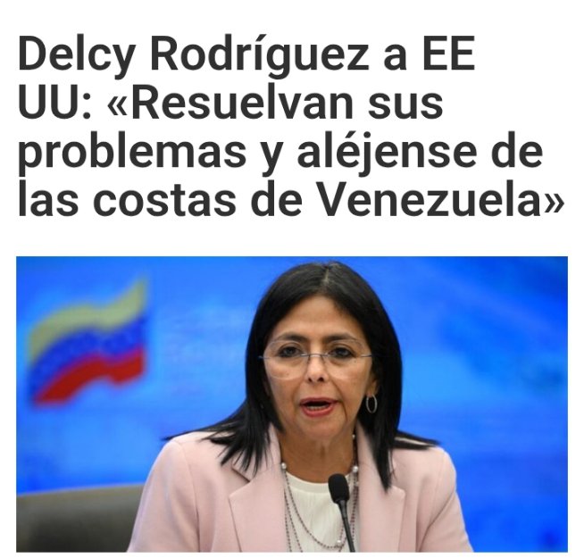 Epa <a href="/delcyrodriguezv/">Delcy Rodríguez</a> el problema que va a resolver EEUU está justamente en Venezuela 
🤡🤡🤡🤡🤡🤡🤣🤣🤣🤣