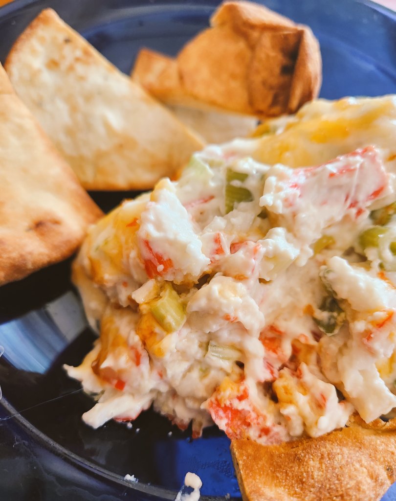 🔥 Smoked Crab Dip 🦀 😋 #SundayApp 💙