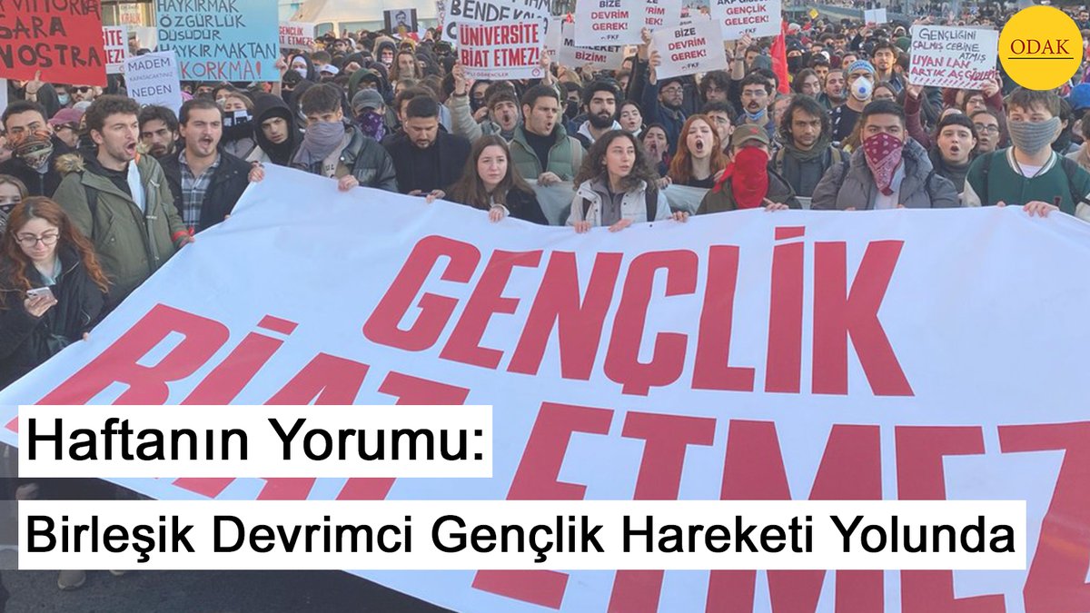 Haftanın Yorumu: Birleşik Devrimci Gençlik Hareketi Yolunda

youtube.com/watch?v=nwm4tW…

"Önümüzdeki süreçte öğrenci gençlik ve mahalle gençliği içindeki çalışmalarımızı toparlamayı ve geliştirmeyi planlıyoruz. Aynı zamanda gençlik örgütleri koordinasyonunda etkin bir şekilde yer ++