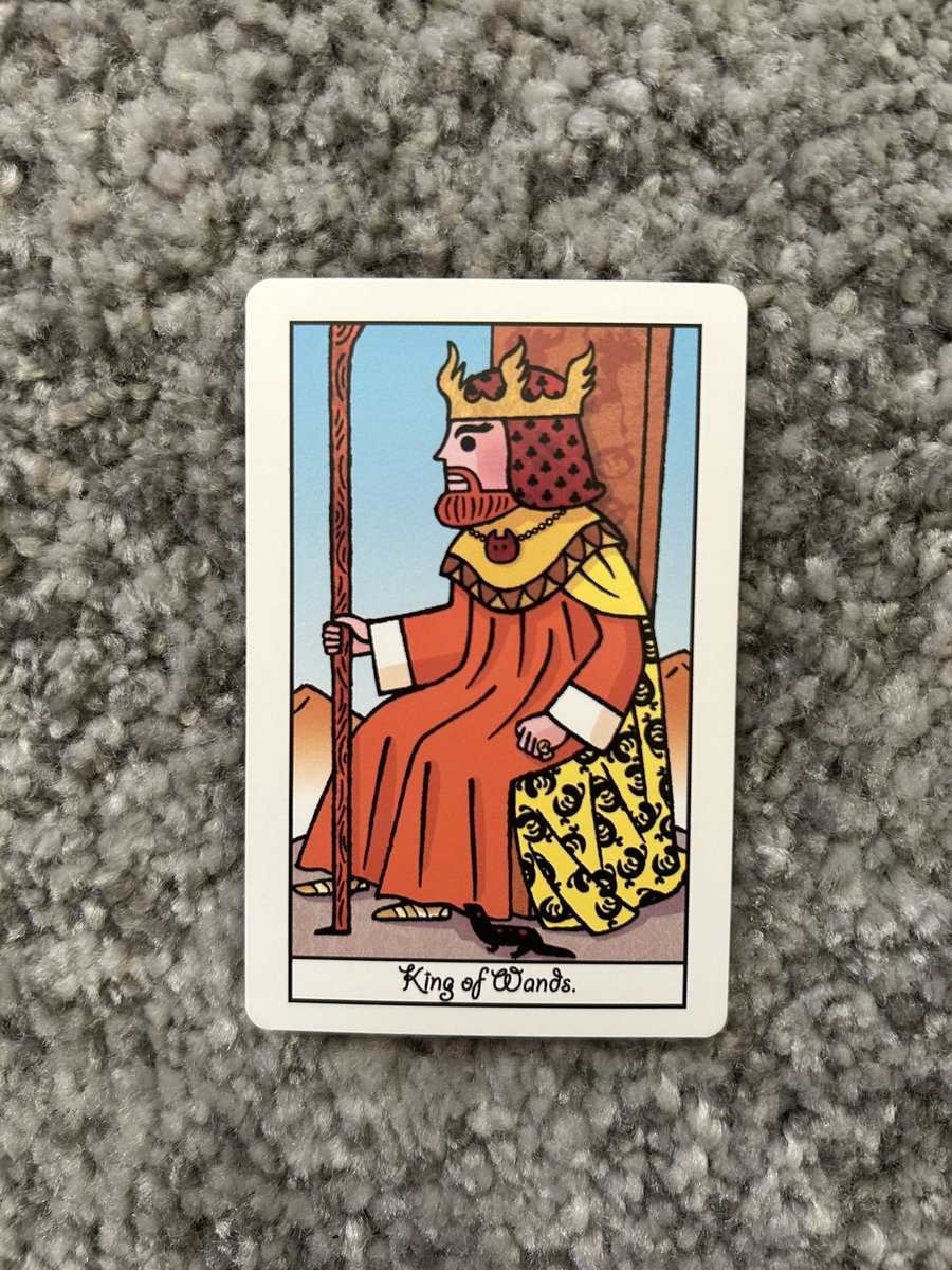 やりたいことを
実行して
実現する力がみなぎってるよ！

思い立ったら吉日◎

#タロット占い #ワンドのキング
#マカロンタロット #今日のタロット