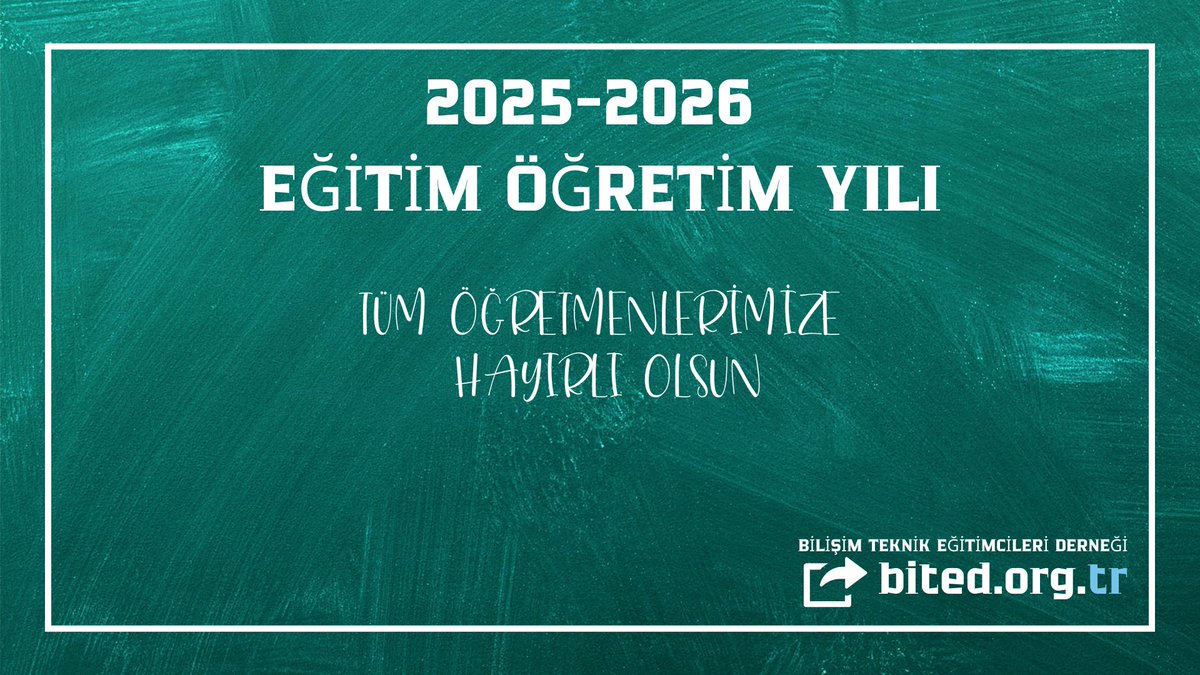 Bilişim Teknik Eğitimcileri Derneği (@b_i_t_e_d) on Twitter photo 