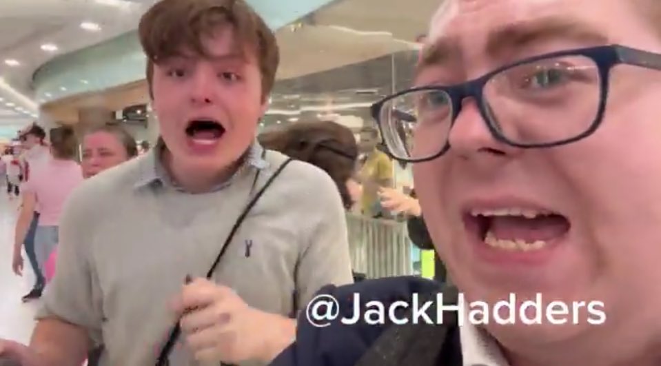 I imagine asylum seekers have the exact same look of fear when this pair of cunts rock up outside hotels with their hordes of masked-up anti-migrant knuckle-draggers in tow.