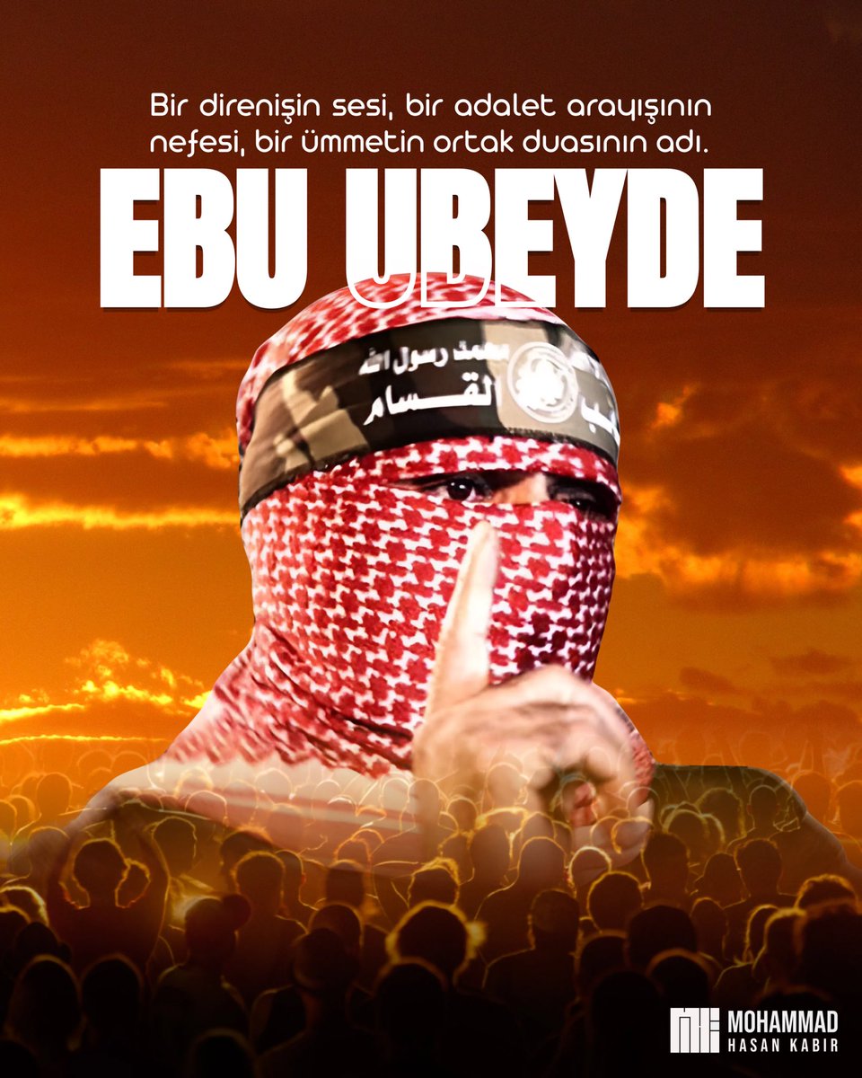 Ebu Ubeyde yalnızca bir isim değildir! O, kalplerimize kazınmış, asla silinmeyecek bir hakikattir. Somut olarak var olmuş ya da olmamış… Bunun ne önemi var? Bizim yüreğimizde o bir bayraktır, asla yere düşmeyecek bir direniştir!

Onun şehit düşmesi ya da düşmemesi gerçeği